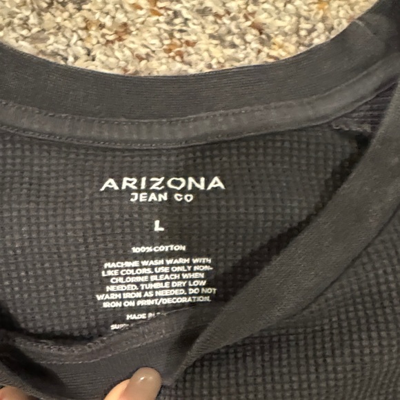 Black Washed Waffle Short-Sleeve Tee - Picture 3 of 3